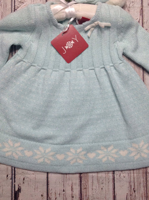 JOY White & Light Green Dress