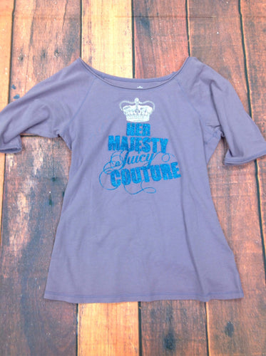 JUICY COUTORE Purple Print Top
