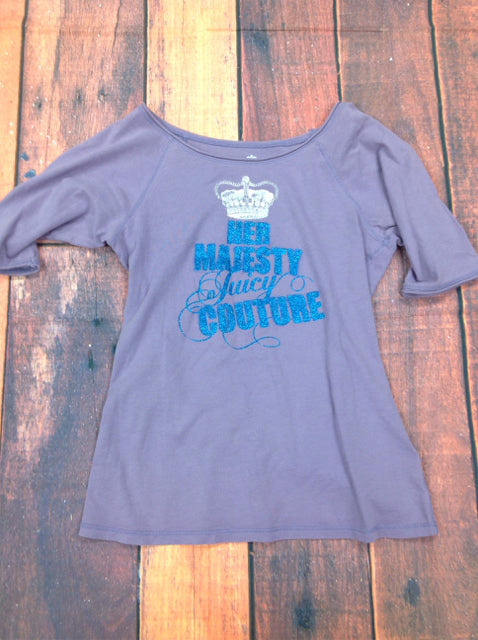 JUICY COUTORE Purple Print Top