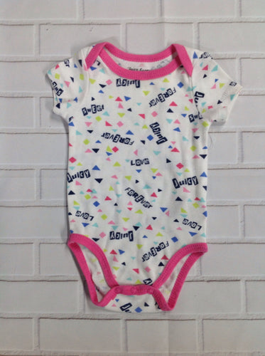 JUICY COUTORE White Print Onesie