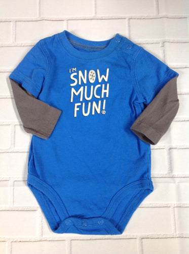 JUMPING BEANS BLUE & GRAY Top