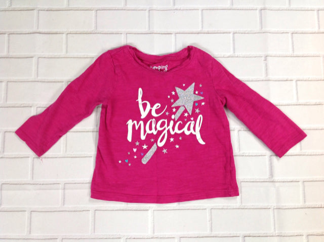 JUMPING BEANS Berry Print Top