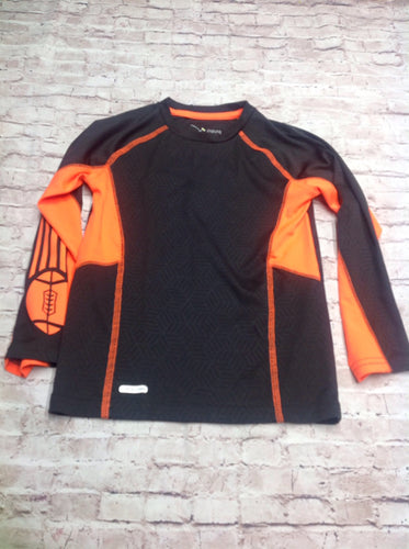 JUMPING BEANS Black & Orange Lines Top
