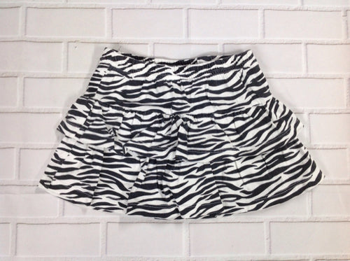 JUMPING BEANS Black & White Zebra Skort