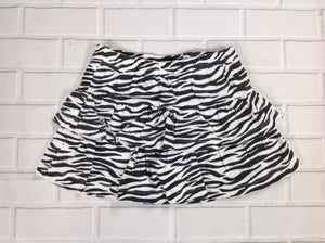 JUMPING BEANS Black & White Zebra Skort
