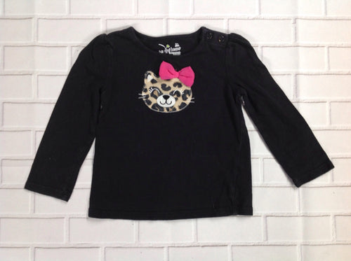 JUMPING BEANS Black Print Top