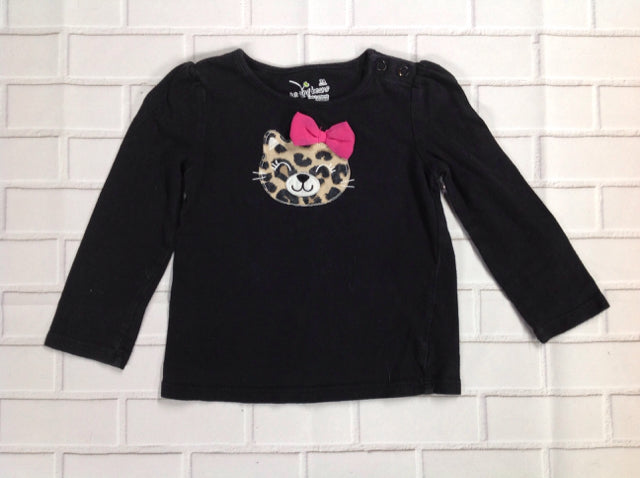 JUMPING BEANS Black Print Top