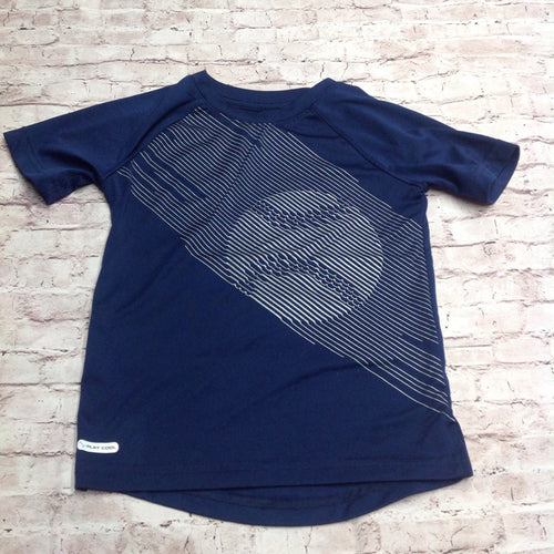 JUMPING BEANS Blue & Silver Baseball Top