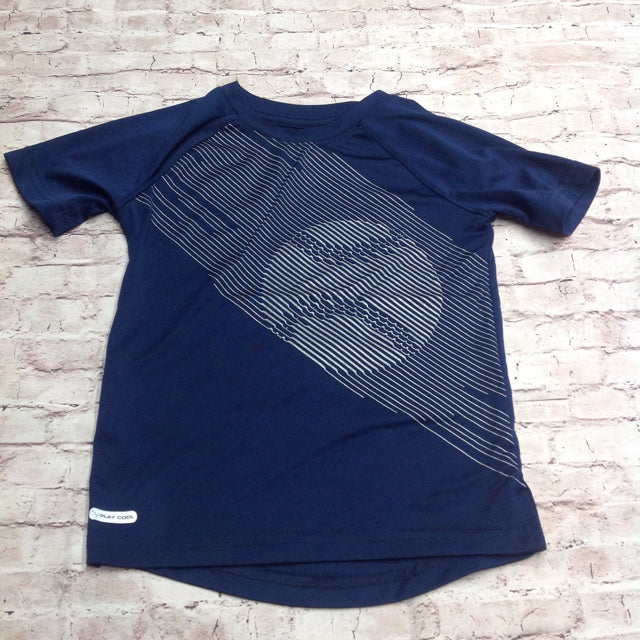 JUMPING BEANS Blue & Silver Baseball Top