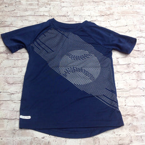 JUMPING BEANS Blue & Silver Baseball Top