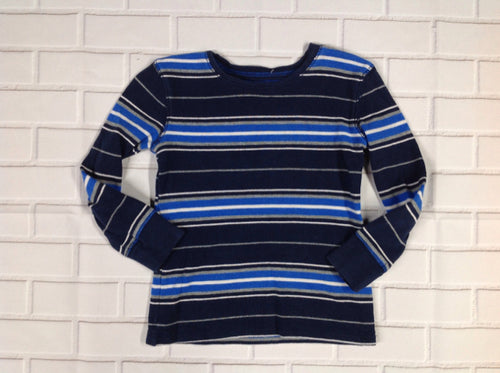 JUMPING BEANS Blue & White Stripe Top