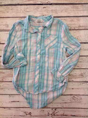 JUMPING BEANS Blue Print Top