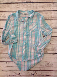 JUMPING BEANS Blue Print Top