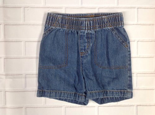 JUMPING BEANS DENIM & BROWN STITCHING Shorts