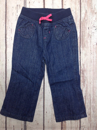 JUMPING BEANS Denim & Pink Pants
