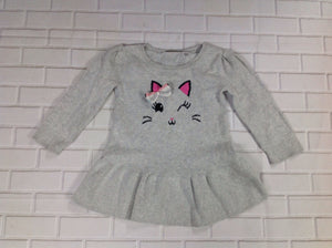 JUMPING BEANS GRAY PRINT Cat Dress