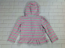 JUMPING BEANS Gray & Pink Stripe Top