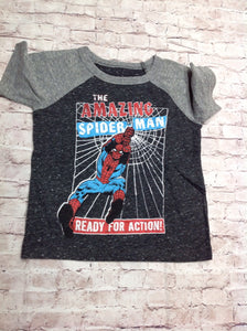 JUMPING BEANS Grey Spiderman Top