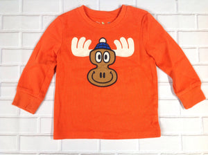 JUMPING BEANS Orange Print Top
