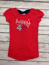 JUMPING BEANS Red & Navy Top