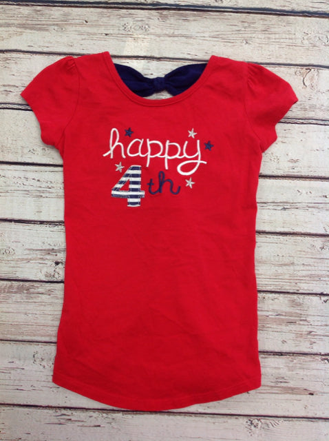 JUMPING BEANS Red & Navy Top