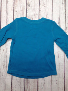 JUMPING BEANS TEAL & WHITE Top