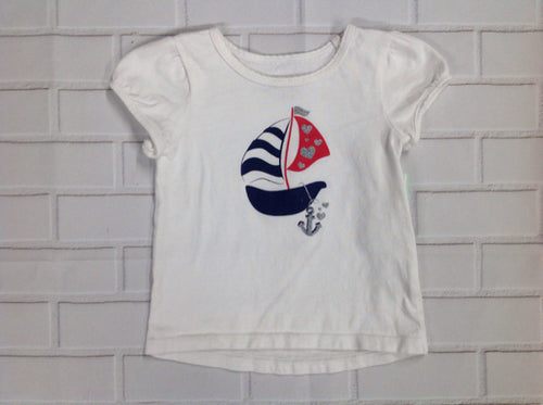 JUMPING BEANS White Print Top