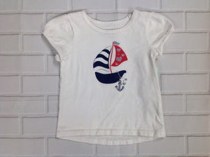 JUMPING BEANS White Print Top