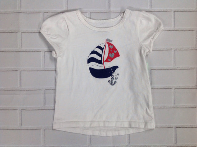JUMPING BEANS White Print Top