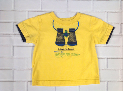 JUMPING BEANS Yellow Print Top