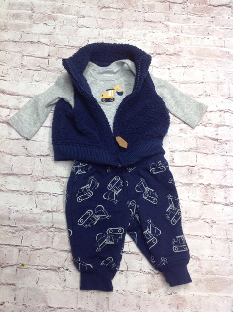 JUST ONE YOU BLUE & GRAY 3 PC Outfit