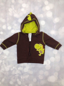 JUST ONE YOU BROWN & GREEN Dinosaur Top