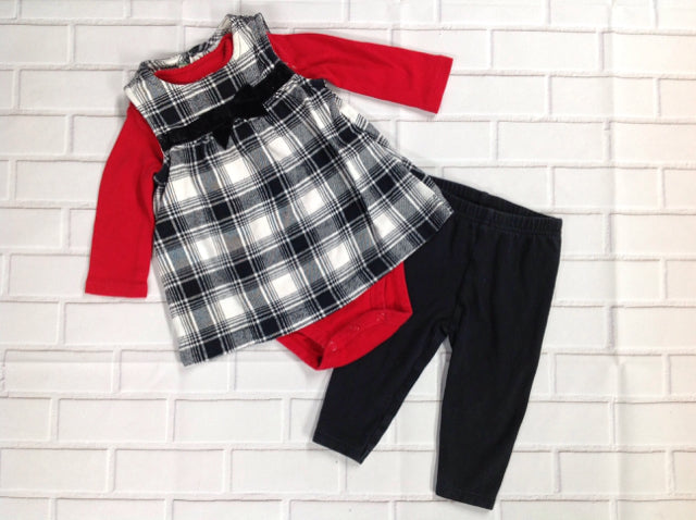 JUST ONE YOU Black & Red 3 PC Outfit