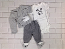 JUST ONE YOU GRAY & WHITE 3 PC Outfit