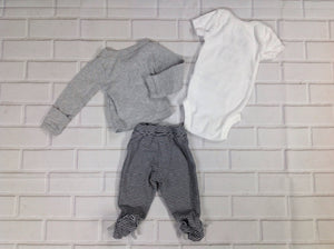 JUST ONE YOU GRAY & WHITE 3 PC Outfit