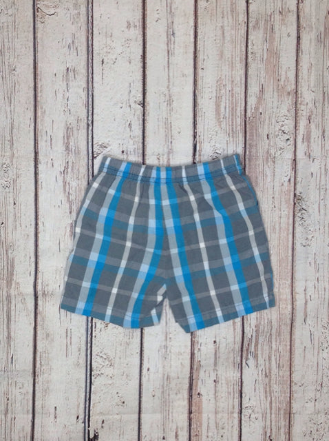 JUST ONE YOU Gray & Blue Plaid Shorts