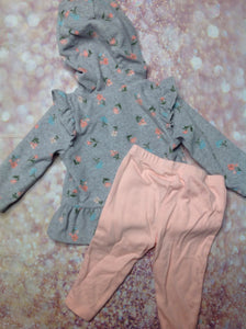 JUST ONE YOU Gray & Pink 2 PC Outfit