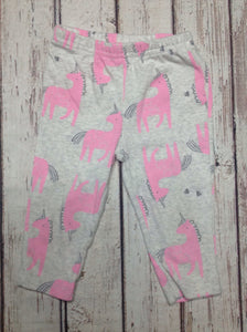 JUST ONE YOU Gray & Pink Pants