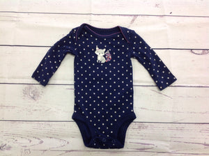 JUST ONE YOU Navy Print Top