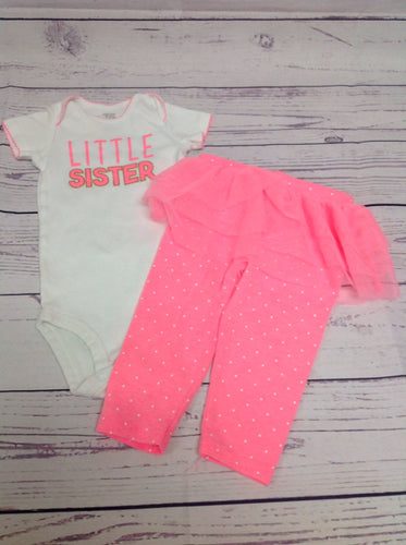 JUST ONE YOU Pink & White 2 PC Outfit