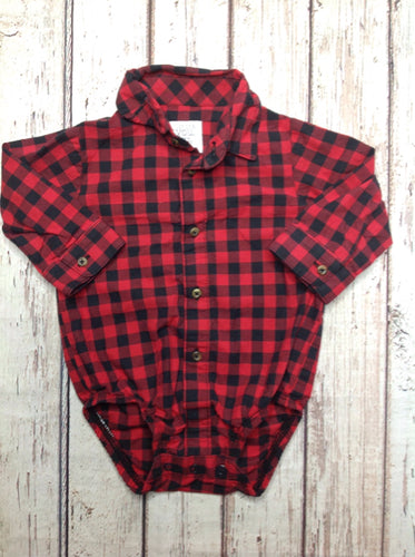 JUST ONE YOU Red & Black Top
