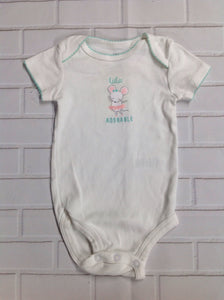 JUST ONE YOU White & Green Onesie