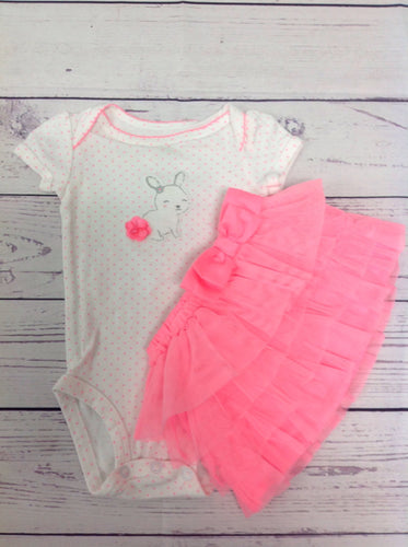 JUST ONE YOU White & Pink 2 PC Outfit