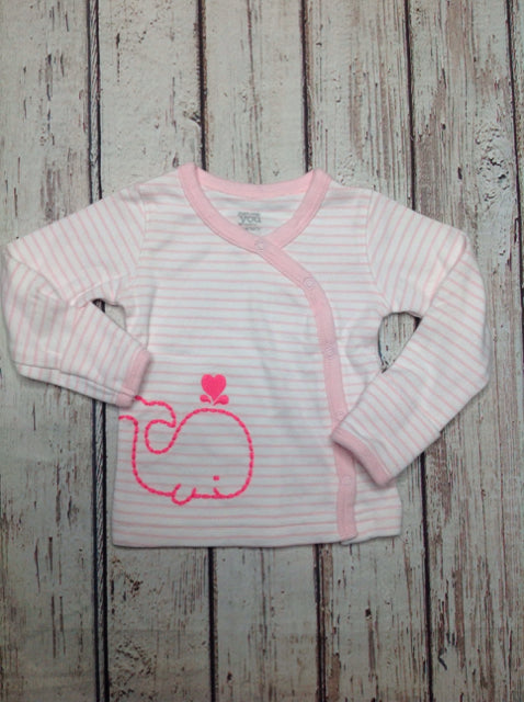 JUST ONE YOU White & Pink Top