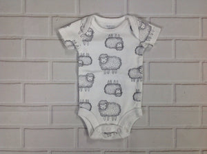 JUST ONE YOU White Print Onesie