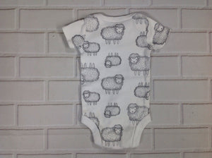 JUST ONE YOU White Print Onesie