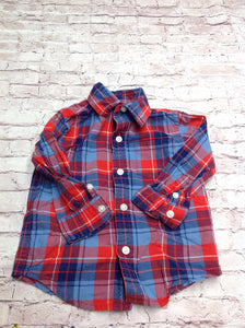 Janie & Jack Blue & Red Top