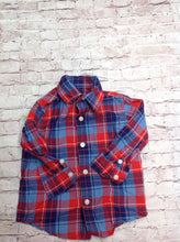 Janie & Jack Blue & Red Top