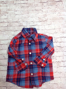 Janie & Jack Blue & Red Top