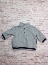 Janie & Jack GRAY & NAVY Top